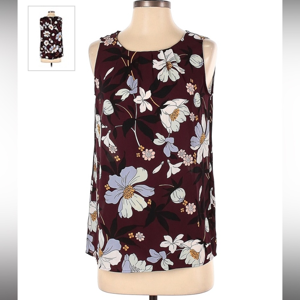Floral Maroon Top- SMALL